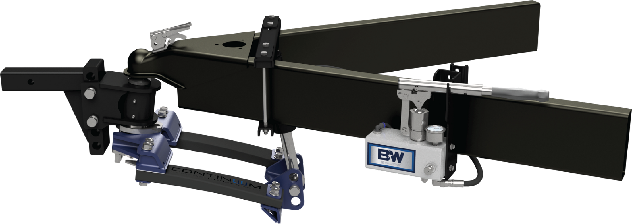 A complete B&W Continuum weight distribution hitch