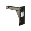B&W Trailer Hitches Heavy Duty Pintle Plate with black finish, 14 Hole, 6 Position, 2"x15" Shank.