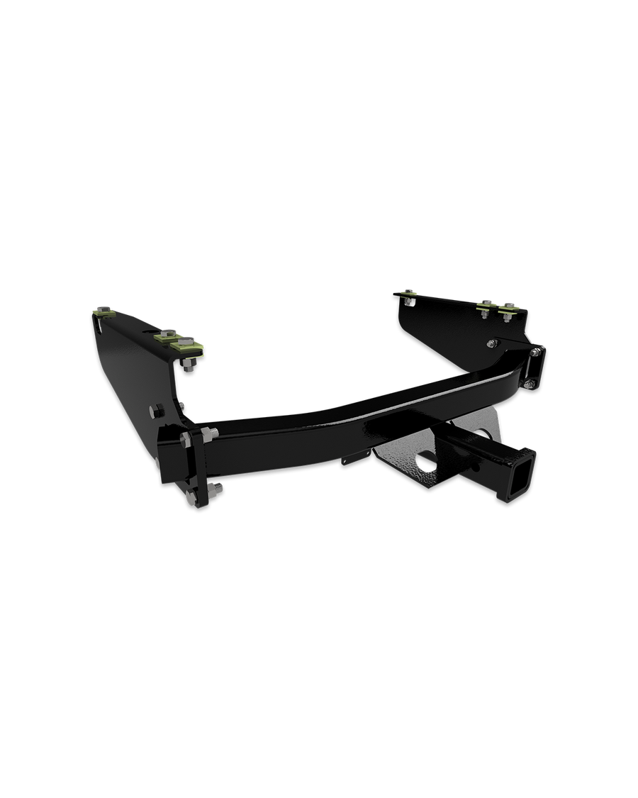 Heavy duty receiver hitch for 1997-2003 Ford F150 trucks with factory bumpers.
