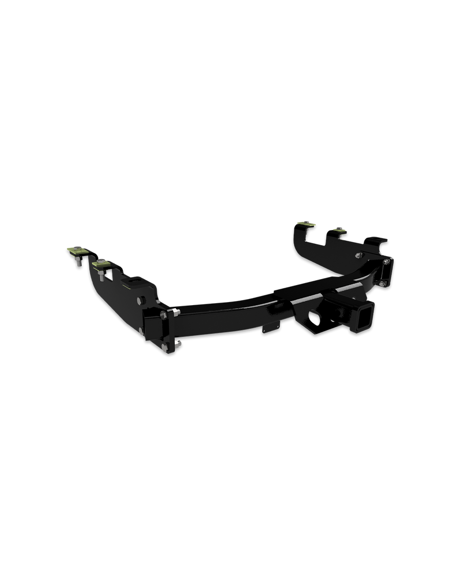 Heavy duty receiver hitch for 2001-2010 Chevrolet/GMC 2500 heavy duty short bed trucks with factory bumpers.