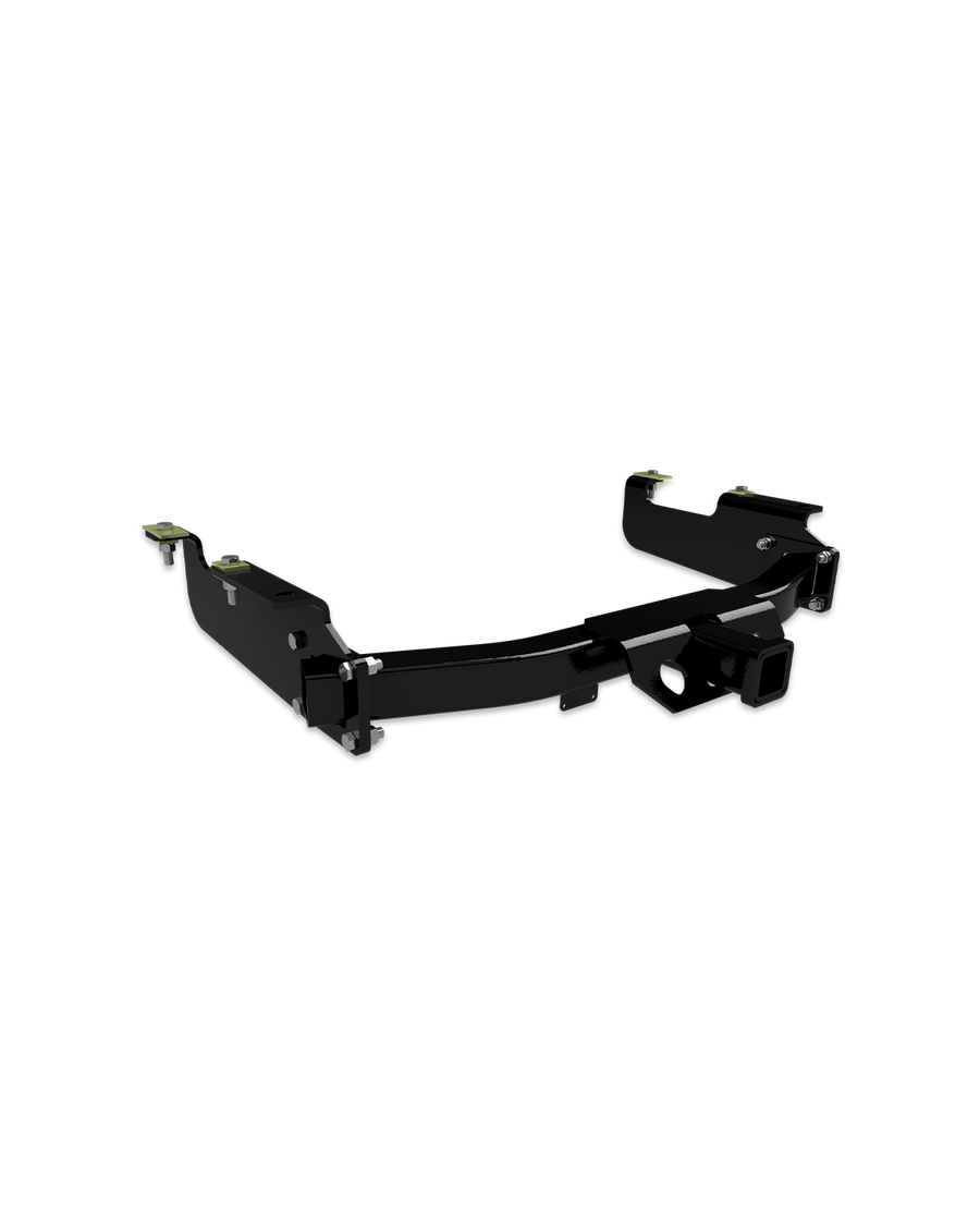 Heavy duty receiver hitch for 2001-2010 Chevrolet/GMC 2500 & 3500 heavy duty long bed trucks with factory bumpers.