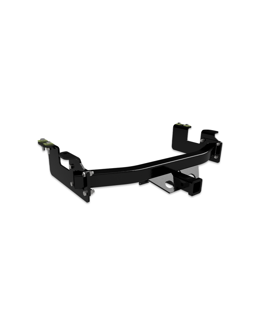 Heavy duty receiver hitch for 2011-2019 Chevrolet/GMC 2500 & 3500 heavy-duty short bed trucks with factory bumpers.