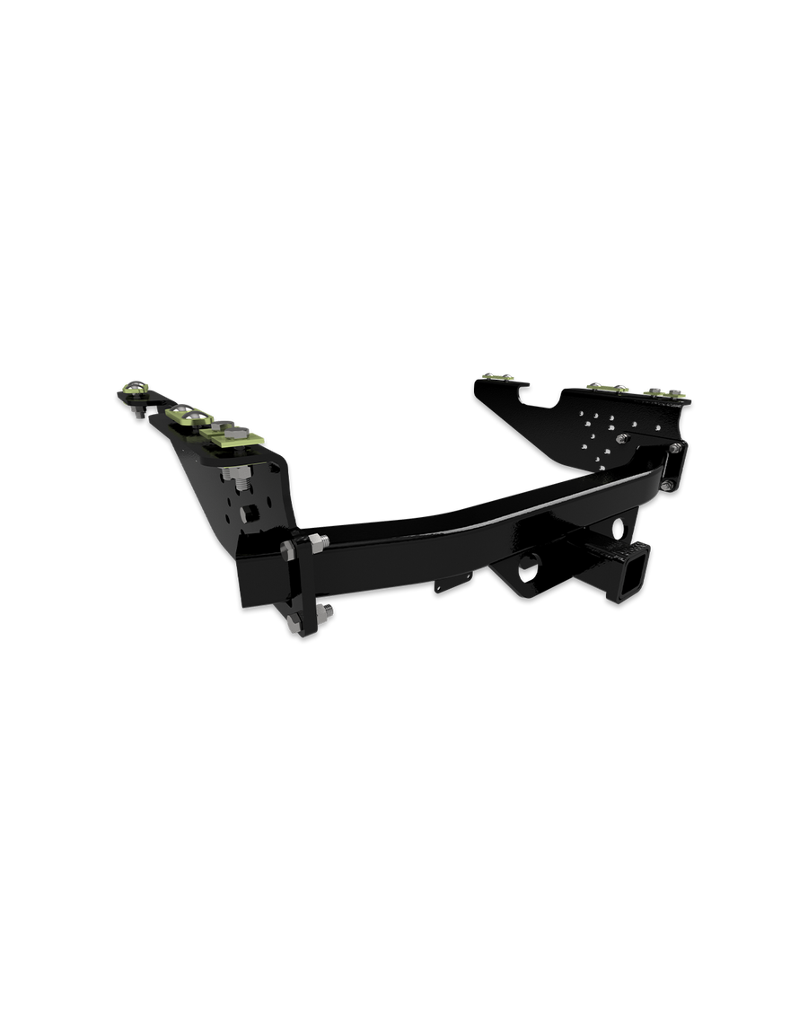 Heavy duty receiver hitch for 2017-2022 Ford F250 & F350 trucks with factory bumper.