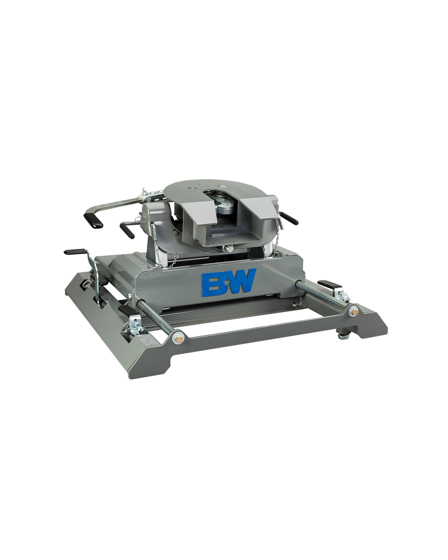 B&W OEM Companion slider fifth wheel hitch for 2020-2026 GM Pucks.