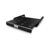 A B&W Trailer Hitches truck underbody retractable step in the deployed position.