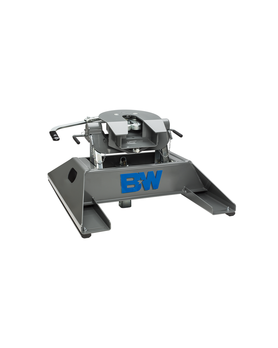 B&W Trailer Hitches single-point companion fifth wheel hitch.