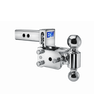 B&W dual ball, chrome Tow & Stow Adjustable Ball Mount with a 3" drop.