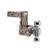 B&W dual ball, camo Tow & Stow Adjustable Ball Mount with a 2" shank and a 5" drop.