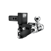 B&W Trailer Hitches black multipro Tow & Stow with three balls, 2" shank, & 2.5" drop.