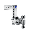 B&W dual ball, chrome Tow & Stow Adjustable Ball Mount with a 7" drop.