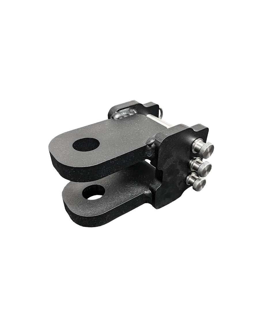 B&W Trailer Hitches Two-Tang Clevis that fits a 2" shank Tow & Stow.