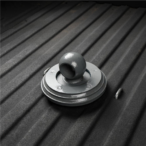 B&W Trailer Hitches turnoverball gooseneck eyelet installed in a pickup bed