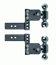 BW20055 --- 2.5 B&W Adjustable Pintle Hook with 2Ball